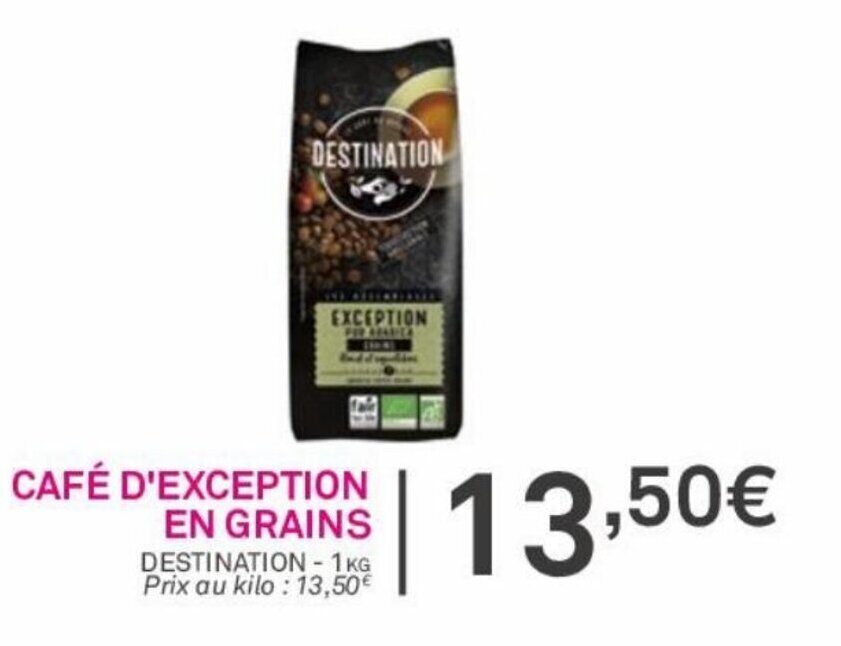 Promo Café d'exception en grains chez Le grand panier bio