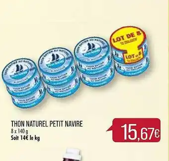 Match Thon Naturel Petit Navire offre