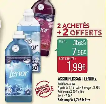 Match Assouplissant Lenor offre