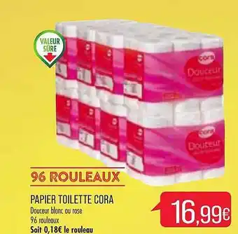 Match Papier Toilette Cora offre