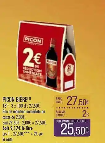 Match Picon Bière offre
