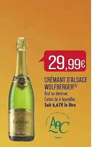 Crémant D'alsace Wolfberger