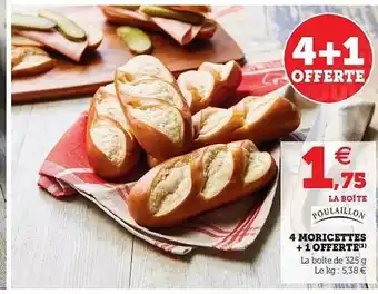 Poulaillon 4 Moricettes + 1 Offerte 4+1 Offerte