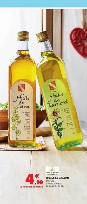 Super U Huile Le Galion offre