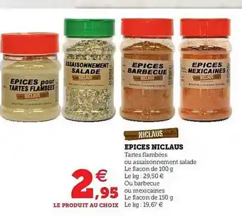 épices Niclaus