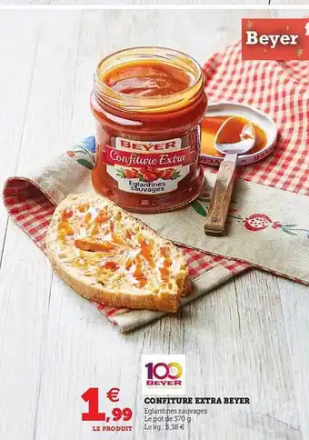 Super U Confiture Extra Beyer offre