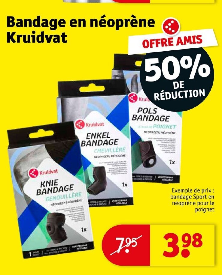 Promo Bandage En Néoprène chez Kruidvat