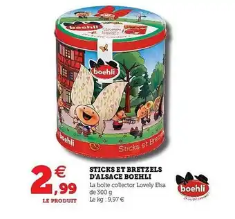 Super U Sticks Et Bretzels D'alsace Boelhi offre