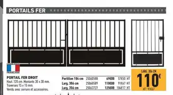 Brico Cash Portail Fer Droit offre