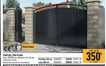 Brico Cash Portail Fer Plein offre