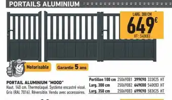 Brico Cash Portails Aluminium Mood offre