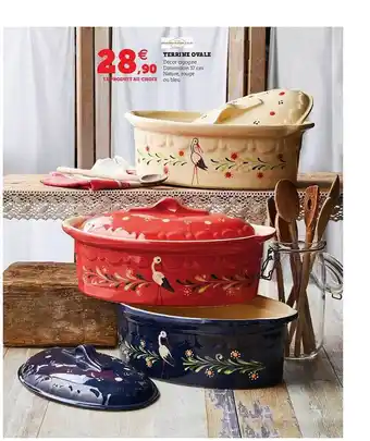 Super U Terrine Ovale offre