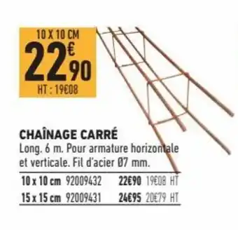 Chaînage Carré