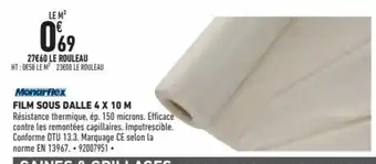 Brico Cash Film Sous Dalle 4x10m offre