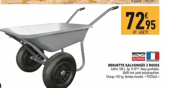 Brouette Galvanisée 2 Roues