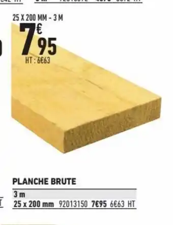 Brico Cash Planche Brute offre