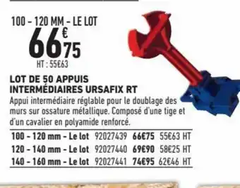 Brico Cash Lot de 50 Appuis offre