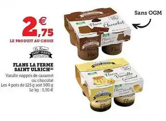 Flans La Ferme Saint Ulrich