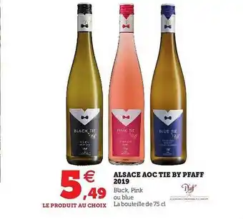 U Express Alsace Aoc Tie By Pfaff 2019 offre