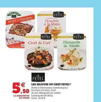 U Express Les Mijotés Du Chef Feyel offre