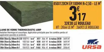 Laine de Verre Thermocoustic 40RP