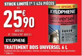 Brico Cash Traitement Bois Universel 6 L offre