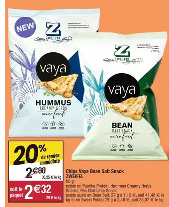 Chips Vaya Bean Salt Snack Zweifel