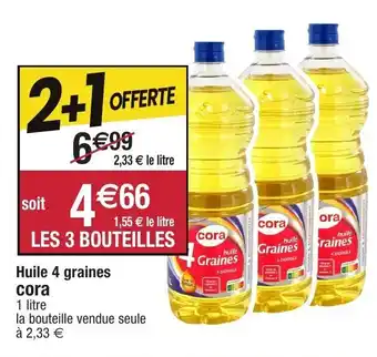 Migros Huile 4 graines cora offre
