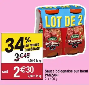 Migros Sauce bolognaise pur bœuf offre