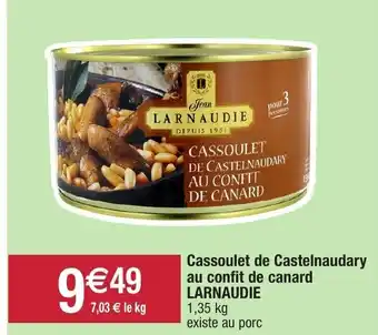 Migros Cassoulet de Castelnaudary au confit de canard Larnaudie offre