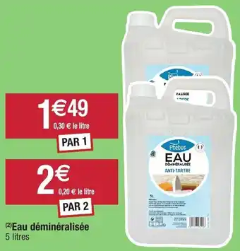Migros Eau déminéralisée offre