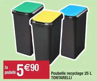 Migros Poubelle recyclage 25 L TONTARELLI offre