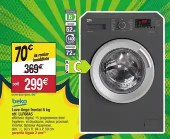 Migros Lave-linge frontal 8 kg offre