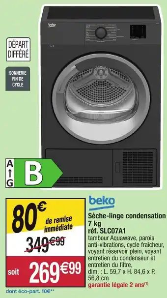 Migros Sèche-linge condensation offre