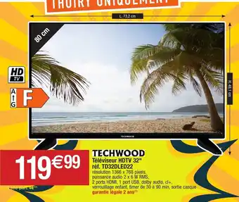 Migros Téléviseur HDTV 32" offre