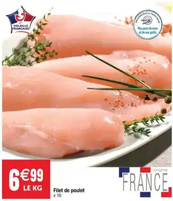 Cora x Carrefour Filet de poulet offre