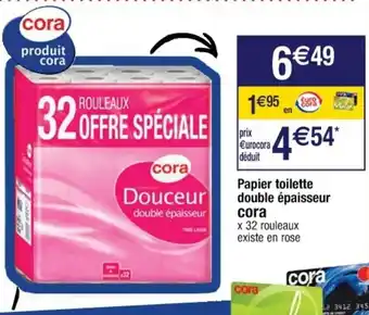 Cora x Carrefour Papier toilette double épaisseur offre