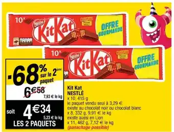 Cora x Carrefour Kit Kat Nestlé offre