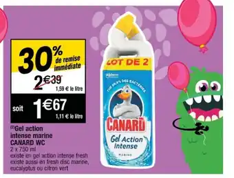 Cora x Carrefour Gel Action Intense Marine offre