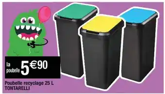 Cora x Carrefour Poubelle Recyclage 25L offre