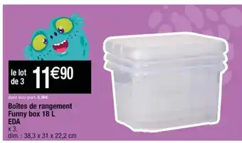 Cora x Carrefour Boîtes de Rangement offre