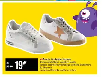 Cora x Carrefour Tennis Fantaisie Femme offre
