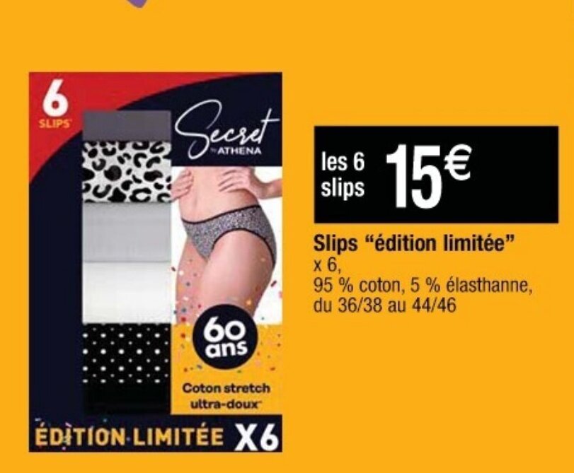 Promo Slips édition Limitée chez Cora