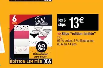 Cora x Carrefour Slips édition Limitée offre