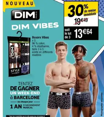 Cora x Carrefour Boxers Vibes offre