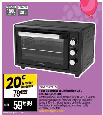 Cora x Carrefour Four électrique multifonction 28L offre