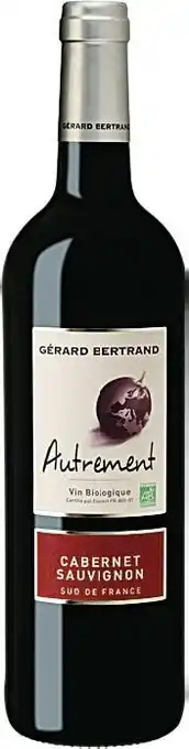 Casino Supermarchés Vin Biologique Sud de France Autrement Cabernet Sauvignon offre