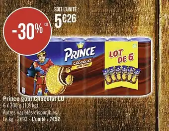 Spar Prince goût Chocolat LU offre