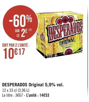 Spar Desperados Original 5,9% vol. offre
