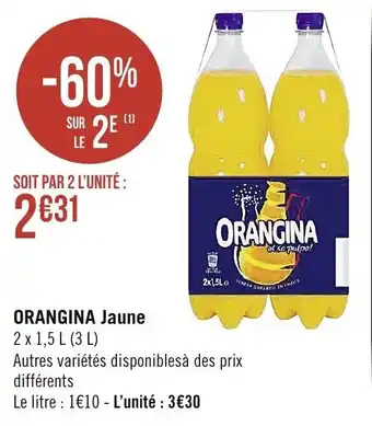Spar Orangina Jaune offre